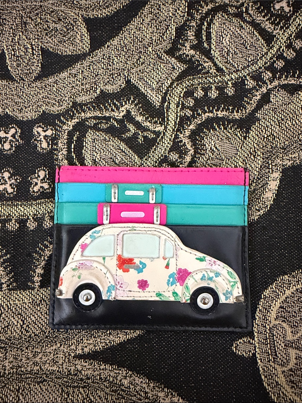 Kate Spade New York Colorful VW Bug Car Trinket Box / Decorative Box